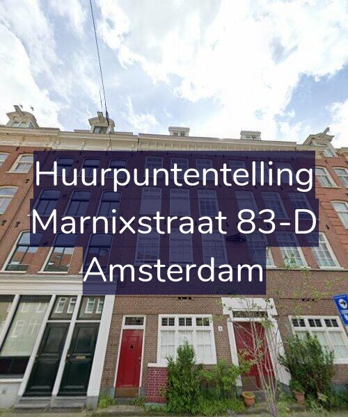 Foto gevel Huurpuntentelling voor Marnixstraat 83-D, Amsterdam