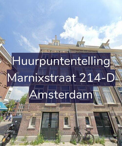 Foto gevel Huurpuntentelling voor Marnixstraat 214-D, Amsterdam