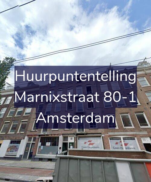 Foto gevel Huurpuntentelling voor Marnixstraat 80-1, Amsterdam