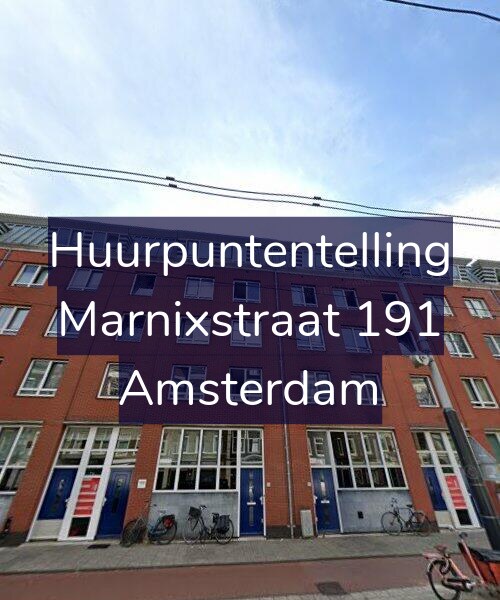 Foto gevel Huurpuntentelling voor Marnixstraat 191, Amsterdam
