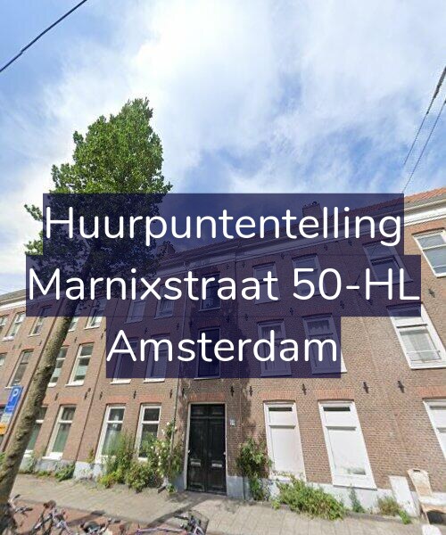 Foto gevel Huurpuntentelling voor Marnixstraat 50-HL, Amsterdam