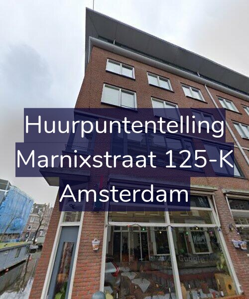 Foto gevel Huurpuntentelling voor Marnixstraat 125-K, Amsterdam
