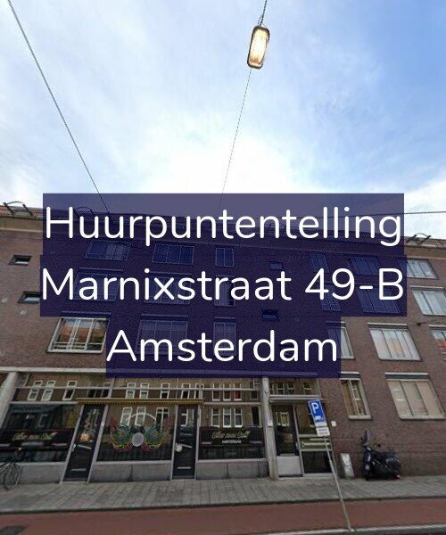 Foto gevel Huurpuntentelling voor Marnixstraat 49-B, Amsterdam