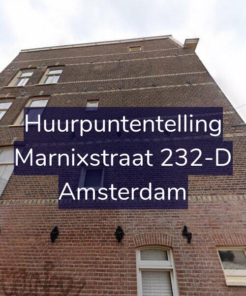 Foto gevel Huurpuntentelling voor Marnixstraat 232-D, Amsterdam