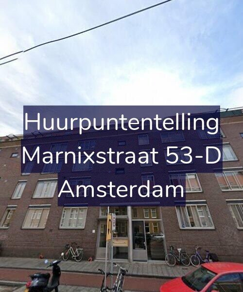 Foto gevel Huurpuntentelling voor Marnixstraat 53-D, Amsterdam