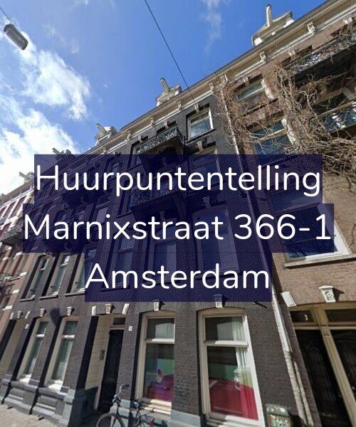 Foto gevel Huurpuntentelling voor Marnixstraat 366-1, Amsterdam