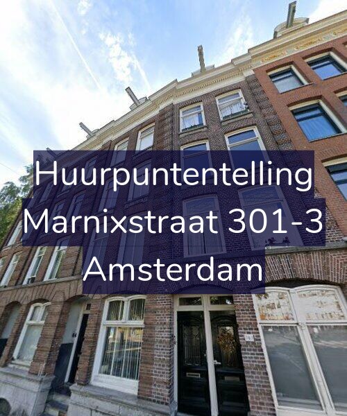 Foto gevel Huurpuntentelling voor Marnixstraat 301-3, Amsterdam