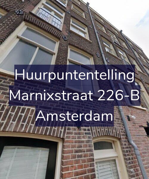Foto gevel Huurpuntentelling voor Marnixstraat 226-B, Amsterdam