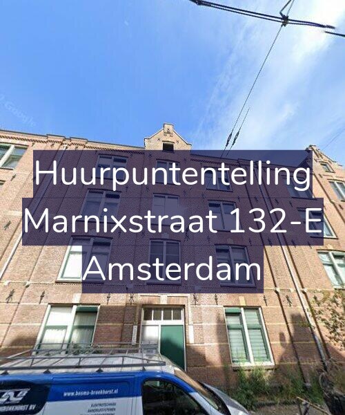 Foto gevel Huurpuntentelling voor Marnixstraat 132-E, Amsterdam