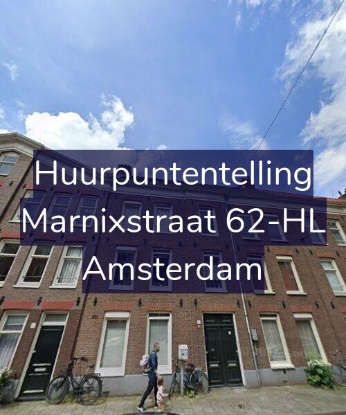 Foto gevel Huurpuntentelling voor Marnixstraat 62-HL, Amsterdam