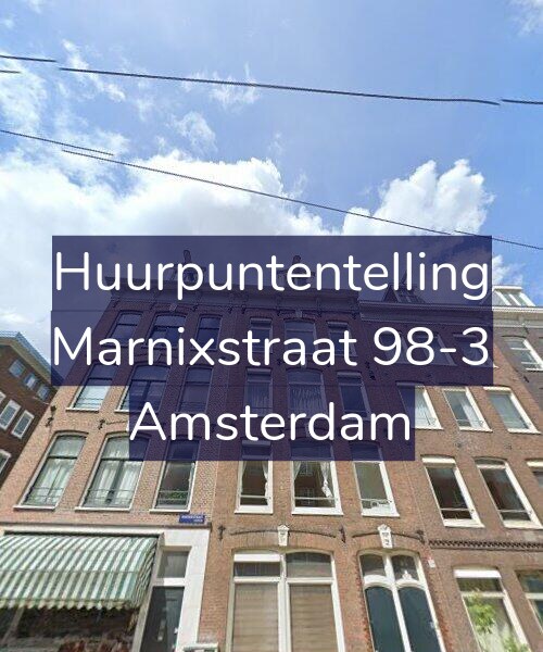 Foto gevel Huurpuntentelling voor Marnixstraat 98-3, Amsterdam