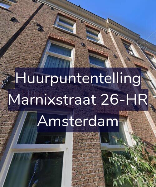 Foto gevel Huurpuntentelling voor Marnixstraat 26-HR, Amsterdam