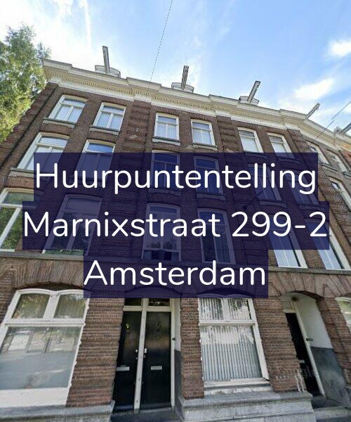 Foto gevel Huurpuntentelling voor Marnixstraat 299-2, Amsterdam