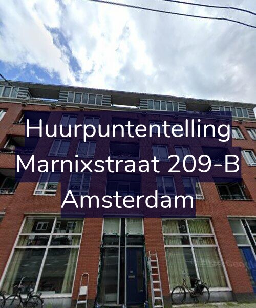 Foto gevel Huurpuntentelling voor Marnixstraat 209-B, Amsterdam