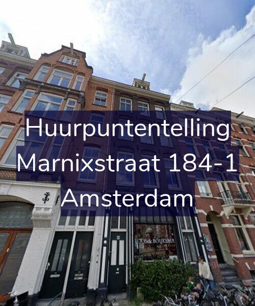 Foto gevel Huurpuntentelling voor Marnixstraat 184-1, Amsterdam
