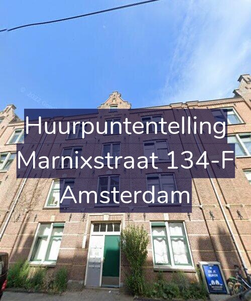 Foto gevel Huurpuntentelling voor Marnixstraat 134-F, Amsterdam