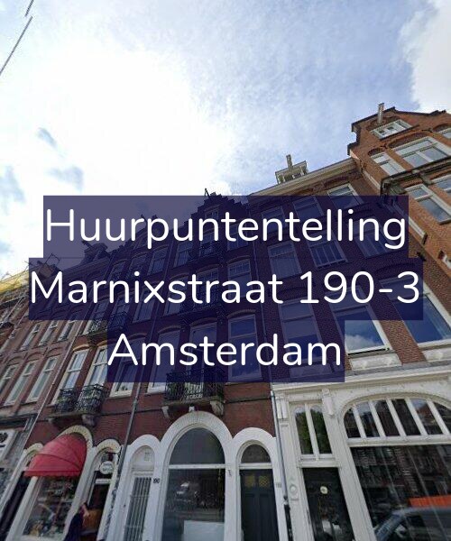Foto gevel Huurpuntentelling voor Marnixstraat 190-3, Amsterdam