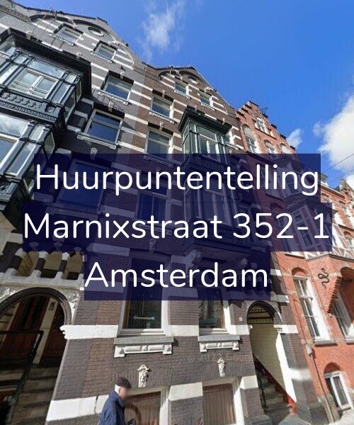 Foto gevel Huurpuntentelling voor Marnixstraat 352-1, Amsterdam