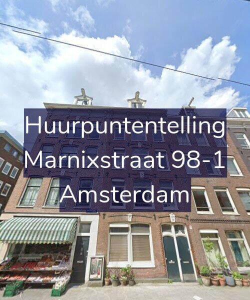 Foto gevel Huurpuntentelling voor Marnixstraat 98-1, Amsterdam