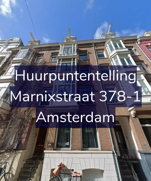 Foto gevel Huurpuntentelling voor Marnixstraat 378-1, Amsterdam