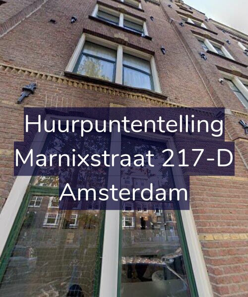 Foto gevel Huurpuntentelling voor Marnixstraat 217-D, Amsterdam