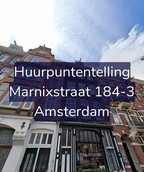 Foto gevel Huurpuntentelling voor Marnixstraat 184-3, Amsterdam