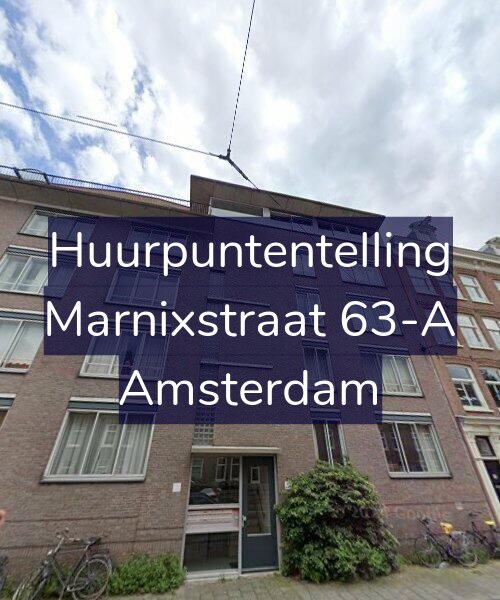 Foto gevel Huurpuntentelling voor Marnixstraat 63-A, Amsterdam