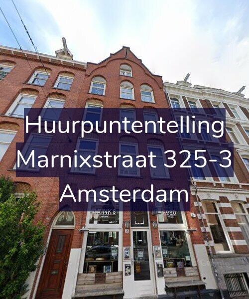 Foto gevel Huurpuntentelling voor Marnixstraat 325-3, Amsterdam