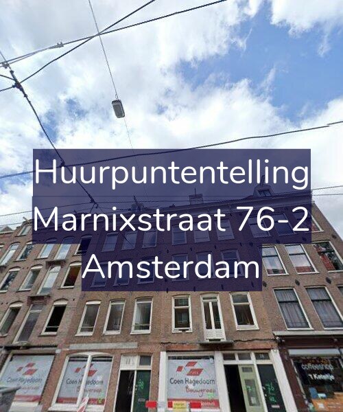 Foto gevel Huurpuntentelling voor Marnixstraat 76-2, Amsterdam