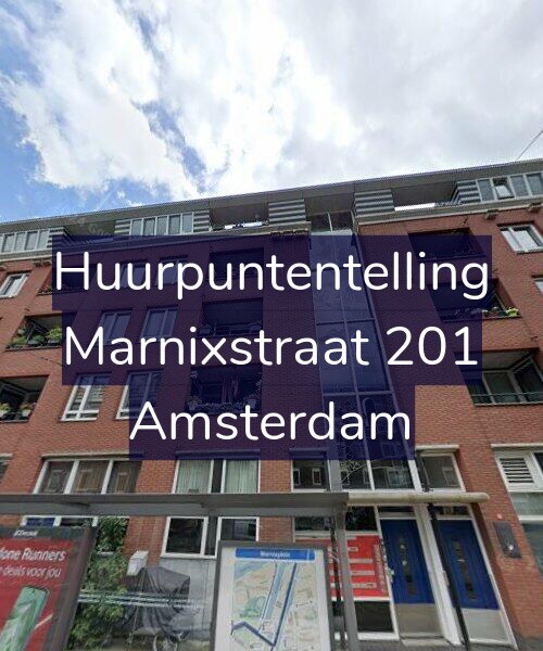 Foto gevel Huurpuntentelling voor Marnixstraat 201, Amsterdam