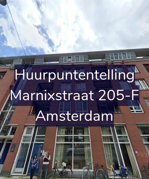 Foto gevel Huurpuntentelling voor Marnixstraat 205-F, Amsterdam