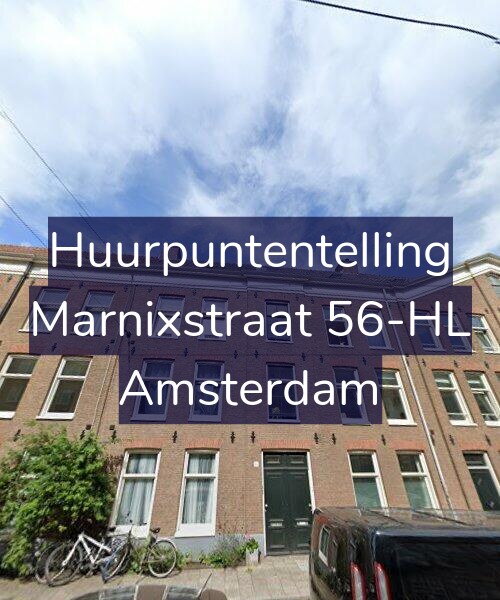 Foto gevel Huurpuntentelling voor Marnixstraat 56-HL, Amsterdam