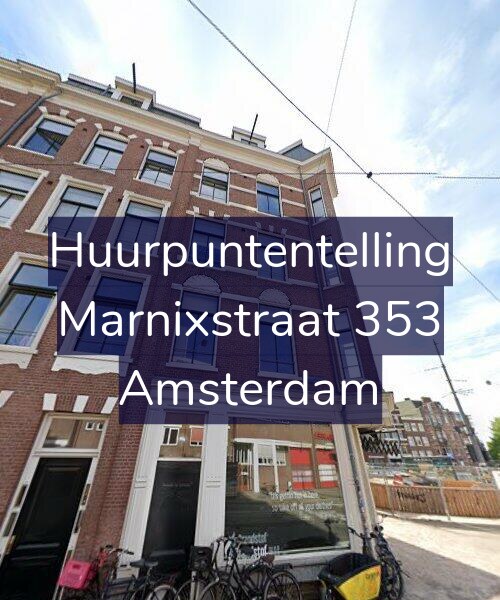 Foto gevel Huurpuntentelling voor Marnixstraat 353, Amsterdam