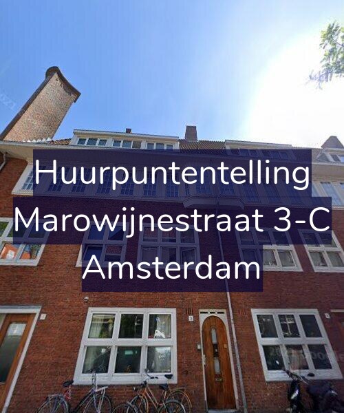 Foto gevel Huurpuntentelling voor Marowijnestraat 3-C, Amsterdam