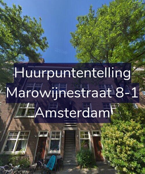 Foto gevel Huurpuntentelling voor Marowijnestraat 8-1, Amsterdam