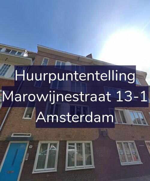 Foto gevel Huurpuntentelling voor Marowijnestraat 13-1, Amsterdam
