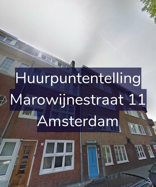 Foto gevel Huurpuntentelling voor Marowijnestraat 11, Amsterdam