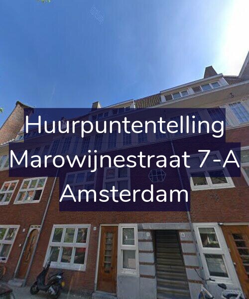Foto gevel Huurpuntentelling voor Marowijnestraat 7-A, Amsterdam