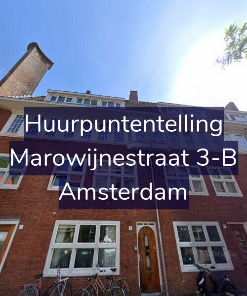 Foto gevel Huurpuntentelling voor Marowijnestraat 3-B, Amsterdam