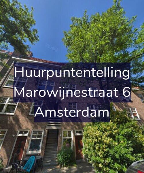 Foto gevel Huurpuntentelling voor Marowijnestraat 6, Amsterdam