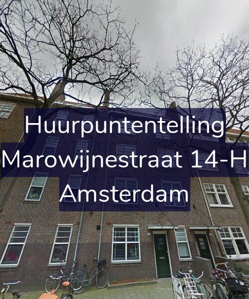 Foto gevel Huurpuntentelling voor Marowijnestraat 14-H, Amsterdam
