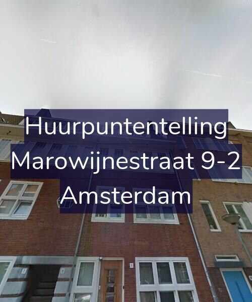Foto gevel Huurpuntentelling voor Marowijnestraat 9-2, Amsterdam