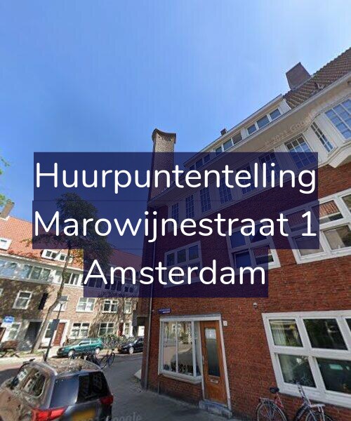 Foto gevel Huurpuntentelling voor Marowijnestraat 1, Amsterdam