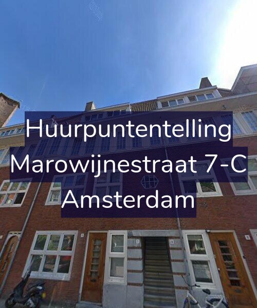 Foto gevel Huurpuntentelling voor Marowijnestraat 7-C, Amsterdam
