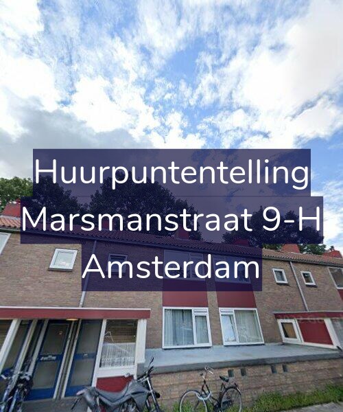 Foto gevel Huurpuntentelling voor Marsmanstraat 9-H, Amsterdam