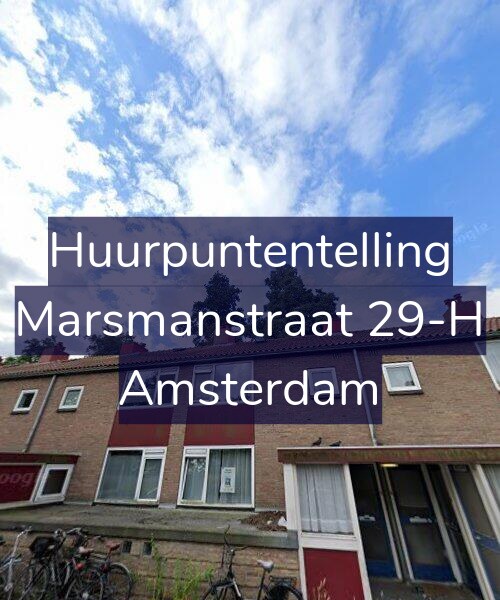 Foto gevel Huurpuntentelling voor Marsmanstraat 29-H, Amsterdam