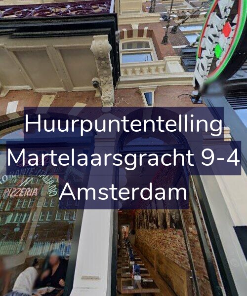 Foto gevel Huurpuntentelling voor Martelaarsgracht 9-4, Amsterdam