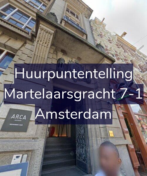 Foto gevel Huurpuntentelling voor Martelaarsgracht 7-1, Amsterdam
