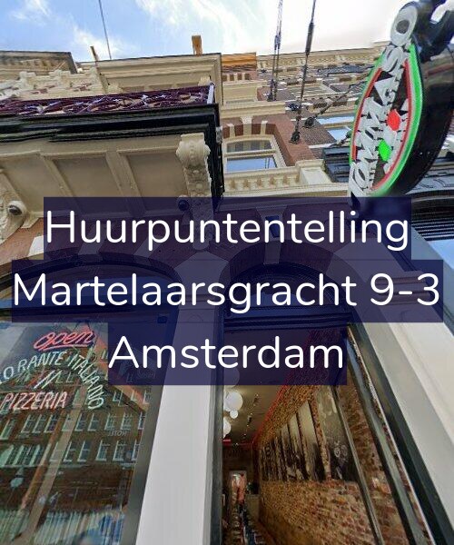 Foto gevel Huurpuntentelling voor Martelaarsgracht 9-3, Amsterdam