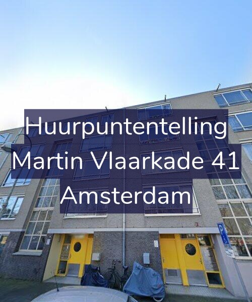 Foto gevel Huurpuntentelling voor Martin Vlaarkade 41, Amsterdam
